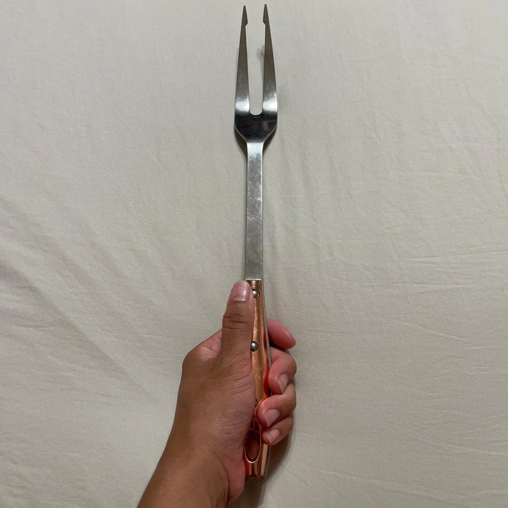 Brandani Serving Fork with Copper Colored‎ Handle 13